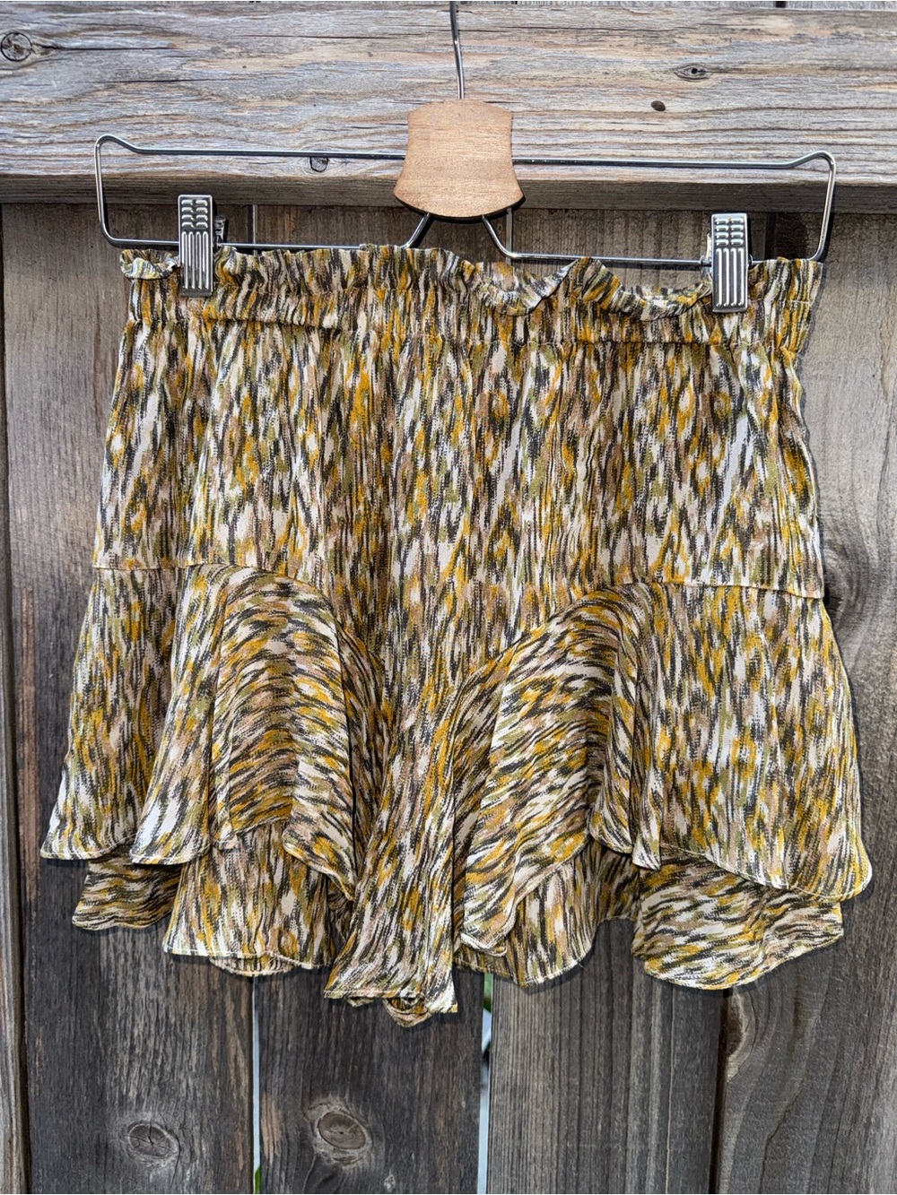 Isabel Marant Étoile Sornel Tiered Wool-Blend Shorts Size 34/US 2 - Picture 11 of 13